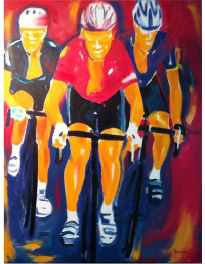 Gang de rue 2, 2011, acrylique sur toile, 122 x 91 cm (48” x 36”)