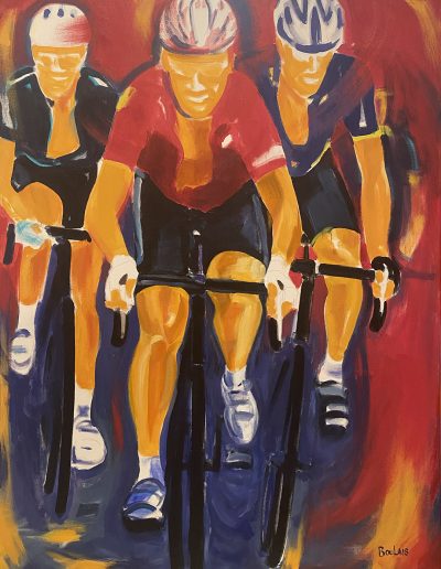 Gang de rue 2, 2026, acrylique sur toile, 122 x 91 cm (48” x 36”)