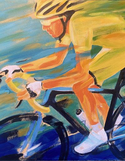 Indomptable énergie, 2026, acrylique sur toile, 46 x 61 cm (18” x 24”)